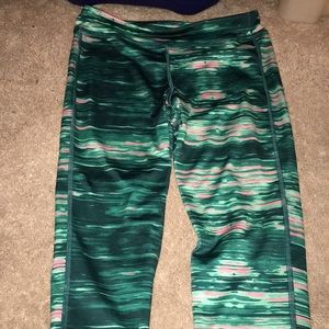 Old Navy Active Youth XL Pink and Green Leggings